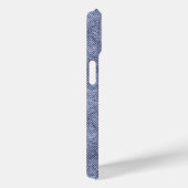 Coques Case-Mate iPhone Motif Grayish Blue Denim (Verso / Droite)
