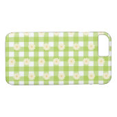 Coques Case-Mate iPhone Motif Green Daisy En vichy (Dos (Horizontal))