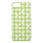 Coques Case-Mate iPhone Motif Green Daisy En vichy (Dos)