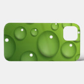 Coques Case-Mate iPhone Motif Green Raindrop (Verso (horizontal))