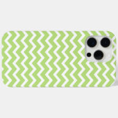 Coques Case-Mate iPhone Motif Green ZigZag Chevrons (Verso (horizontal))