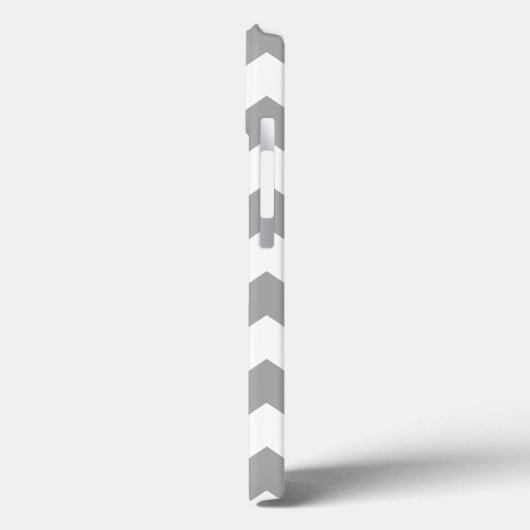 Coques Case-Mate iPhone Motif Grey Zigzag (Verso / Gauche)