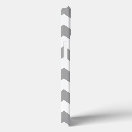 Coques Case-Mate iPhone Motif Grey Zigzag (Verso / Droite)