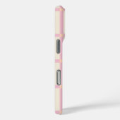 Coques Case-Mate iPhone Motif Grille Beige et Rose Clair (Verso / Droite)