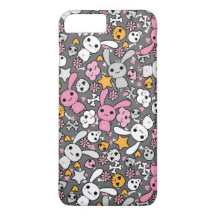 Coques Pour iPhone motif gris de kawaii