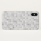 Coques Case-Mate iPhone Motif gris de tuiles (Dos (Horizontal))