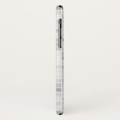 Coques Case-Mate iPhone Motif gris de tuiles (Dos/Gauche)