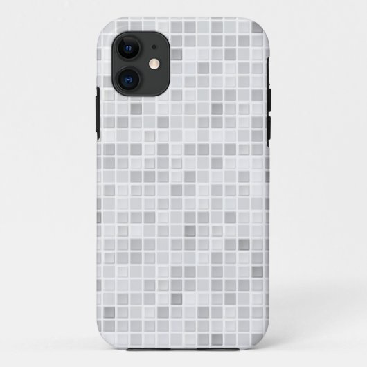 Coques Case-Mate iPhone Motif gris de tuiles (Dos)