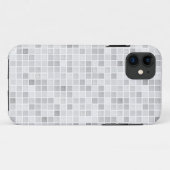 Coques Case-Mate iPhone Motif gris de tuiles (Dos (Horizontal))