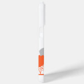 Coques Case-Mate iPhone Motif gris du milieu du siècle Silhouette (Verso / Droite)