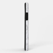 Coques Case-Mate iPhone Motif gris et blanc (Dos/Droite)