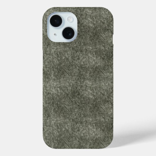 Coques Case-Mate iPhone Motif gris Olive Denim (Verso)