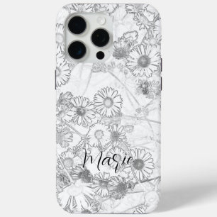 Coque iPhone 15 Pro Max Motif gris pâle pâturage
