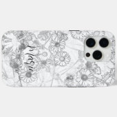 Coques Case-Mate iPhone Motif gris pâle pâturage (Verso (horizontal))