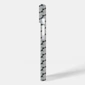 Coques Case-Mate iPhone Motif gris transparent (Verso / Gauche)