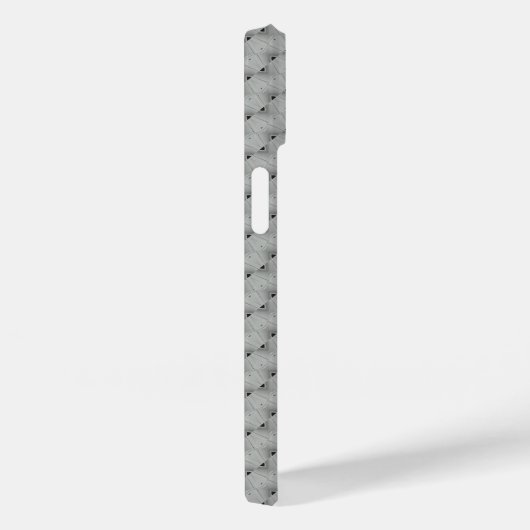 Coques Case-Mate iPhone Motif gris transparent (Verso / Droite)