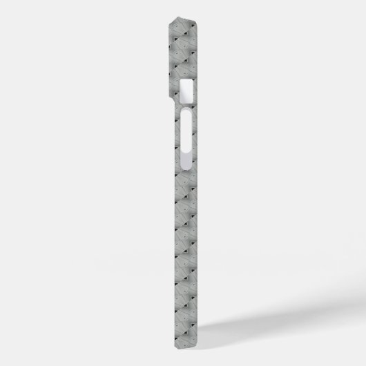 Coques Case-Mate iPhone Motif gris transparent (Verso / Gauche)