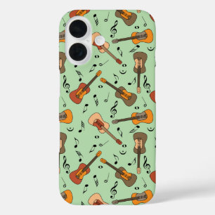Coques iPhone 16 Motif Guitare Music Notes