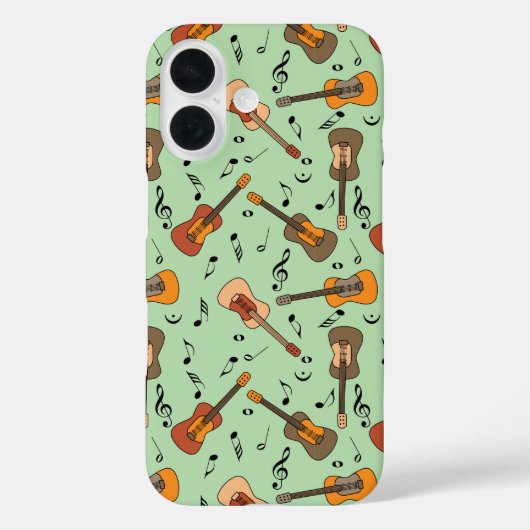 Coques Case-Mate iPhone Motif Guitare Music Notes (Verso)