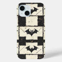 Motif Halloween Grunge Chauve-Souris Gothique