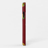 Coques Case-Mate iPhone Motif hamburger sur le marron (Dos/Droite)