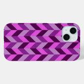 Coques Case-Mate iPhone Motif Herringbone en violet (Verso (horizontal))