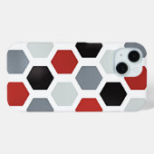 Coques Case-Mate iPhone Motif Hexagon d'Art Moderne (Verso (horizontal))