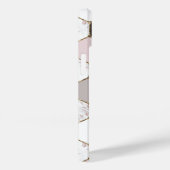 Coques Case-Mate iPhone Motif Hexagon de marbre géométrique moderne (Verso / Droite)