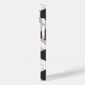 Coques Case-Mate iPhone Motif Hexagon de marbre géométrique moderne (Verso / Gauche)