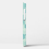Coques Case-Mate iPhone Motif Hexagonal bleu clair transparent (Verso / Gauche)