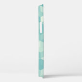 Coques Case-Mate iPhone Motif Hexagonal bleu clair transparent (Verso / Droite)
