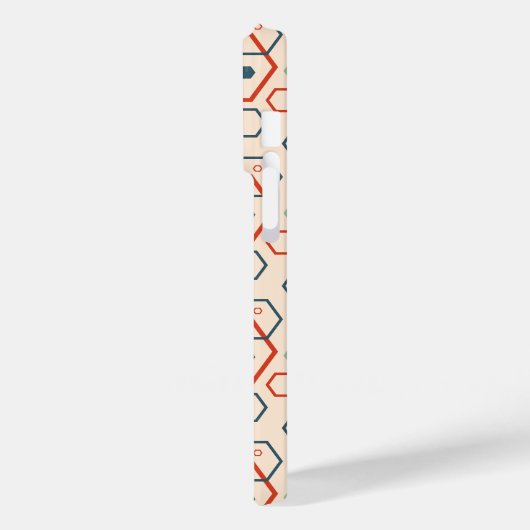 Coques Case-Mate iPhone Motif hexagonal géométrique moderne (Verso / Gauche)