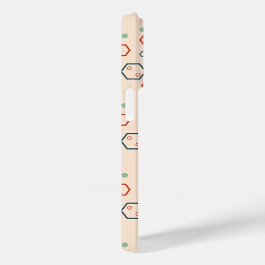 Coques Case-Mate iPhone Motif hexagonal géométrique moderne (Verso / Droite)