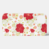 Coques Case-Mate iPhone Motif Hibiscus tiré à la main (Verso (horizontal))