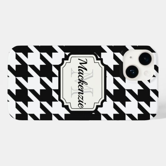 Coques Case-Mate iPhone Motif Houndstooth (Verso (horizontal))