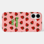 Coques Case-Mate iPhone Motif Icône fraise (Verso (horizontal))