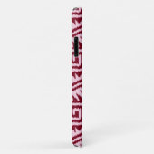 Coques Case-Mate iPhone Motif Ikat Aztec - Bourgogne et rose (Dos/Droite)