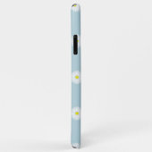 Coques Case-Mate iPhone Motif illustratif sur bleu pâle (Dos/Droite)