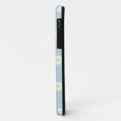 Coques Case-Mate iPhone Motif illustratif sur bleu pâle (Dos/Gauche)