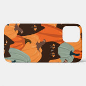 Coques Case-Mate iPhone Motif impeccable avec chats noirs et citrouilles (Verso (horizontal))