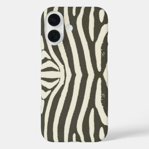 Coques iPhone 16 Motif imprimé animal à rayures zèbre modernes