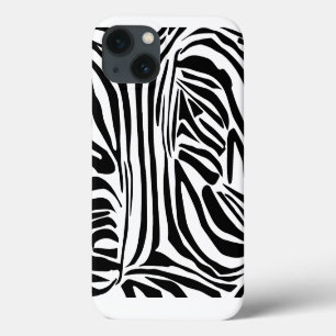 Case-Mate iPhone Case Motif Imprimé Zèbre Noir et Blanc Gras