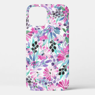 Case-Mate iPhone Case Motif incomparable de fleurs et de baies violettes