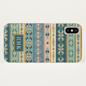 Coques Case-Mate iPhone Motif indien extérieur d'étape | du monogramme | (Dos (Horizontal))