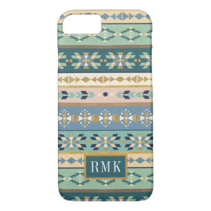 Coque Case-Mate Pour iPhone Motif indien extérieur d'étape du monogramme