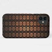 Coques Case-Mate iPhone motif iPhone5 tribal aztèque noir orange (Dos (Horizontal))