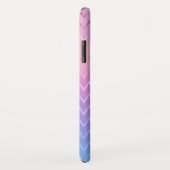 Coques Case-Mate iPhone Motif Iridescente Zig Zag (Dos/Droite)