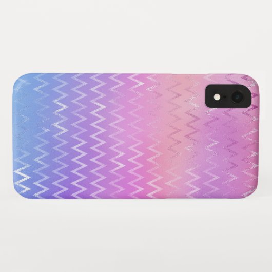Coques Case-Mate iPhone Motif Iridescente Zig Zag (Dos (Horizontal))