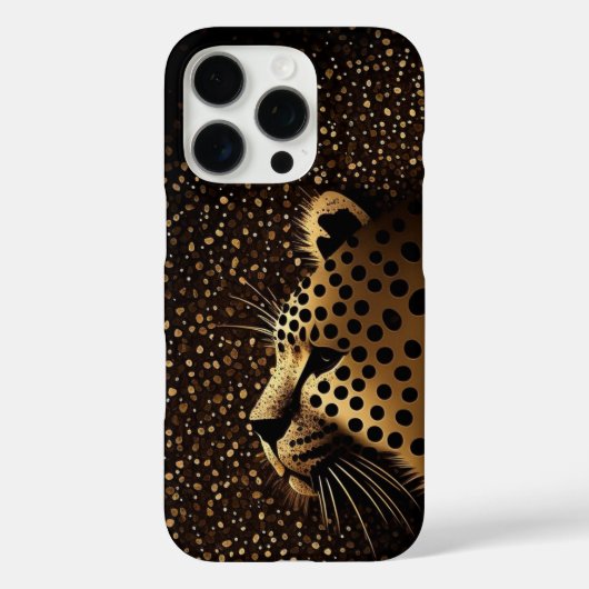 Coques Case-Mate iPhone Motif Jaguar Doré (Verso)