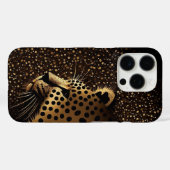 Coques Case-Mate iPhone Motif Jaguar Doré (Verso (horizontal))